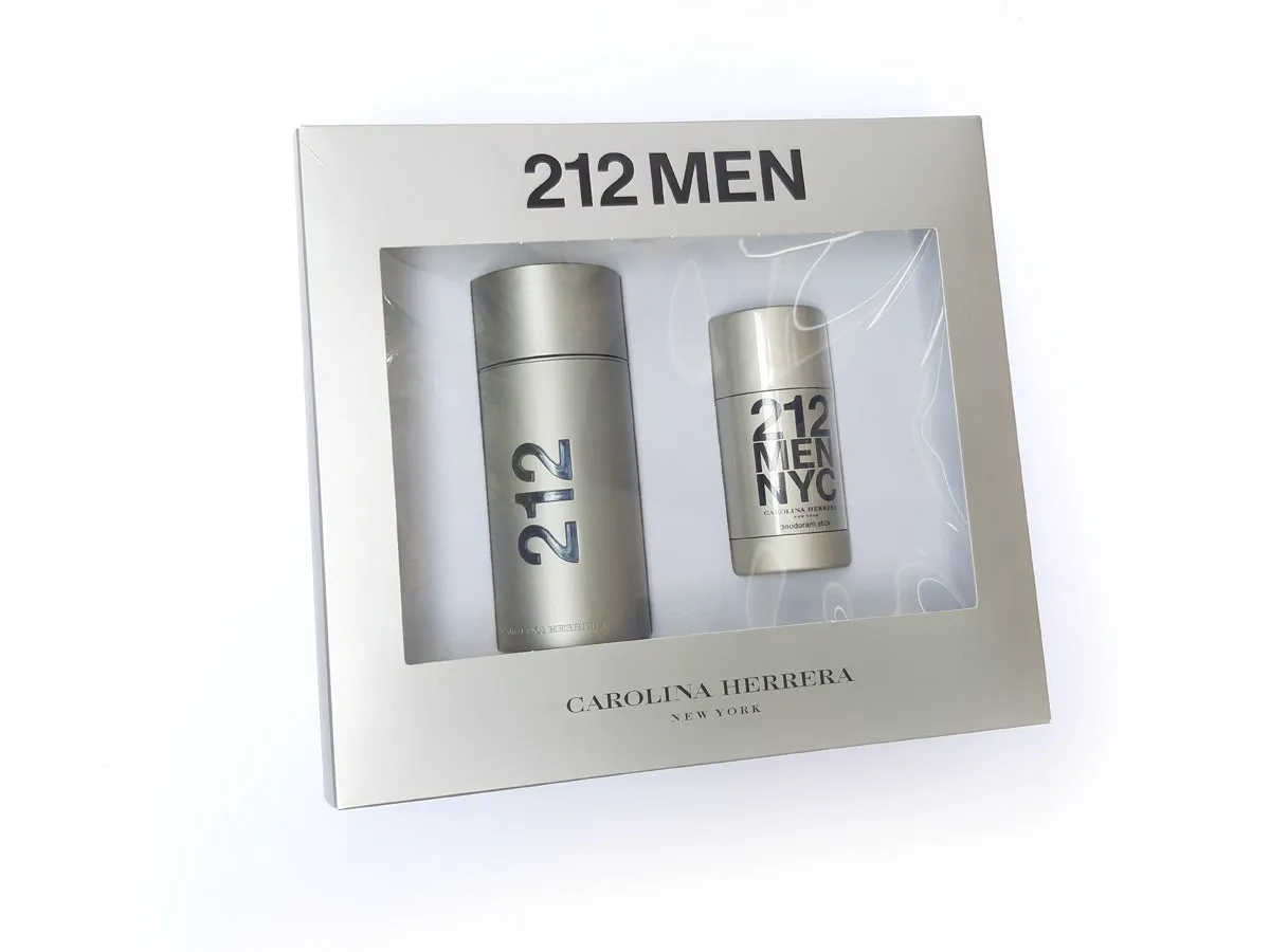 212 NYC Men Estuche 100ML EDT   75ML Hombre Carolina Herrera