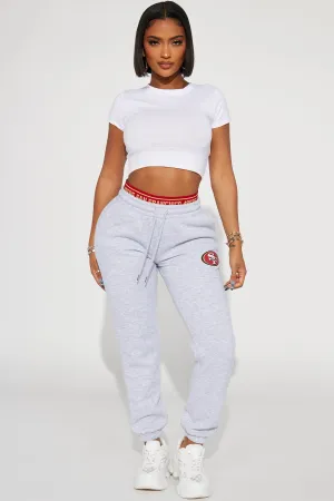 49ers Raise The Bar Sweatpant - Heather Grey