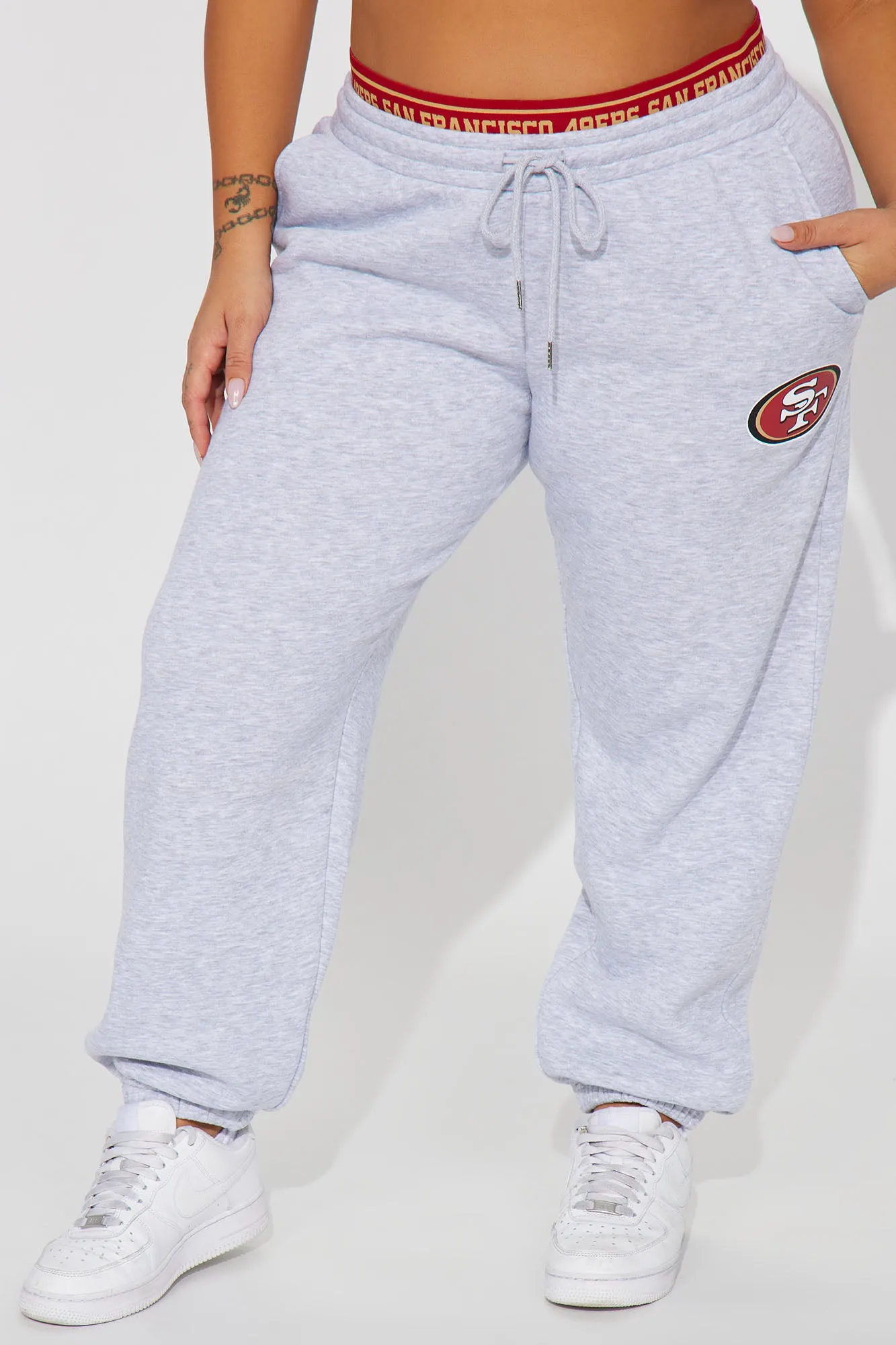 49ers Raise The Bar Sweatpant - Heather Grey