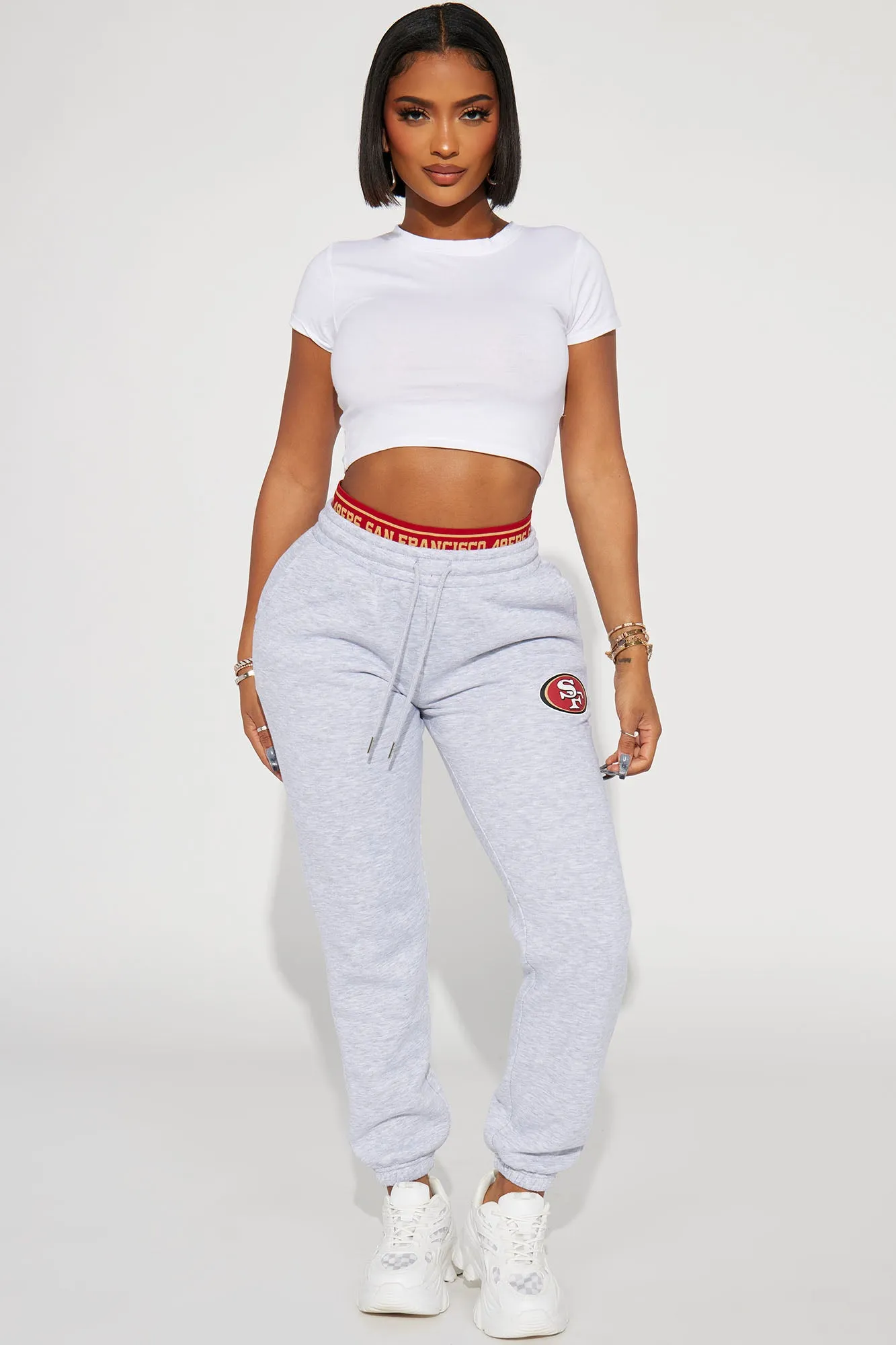 49ers Raise The Bar Sweatpant - Heather Grey