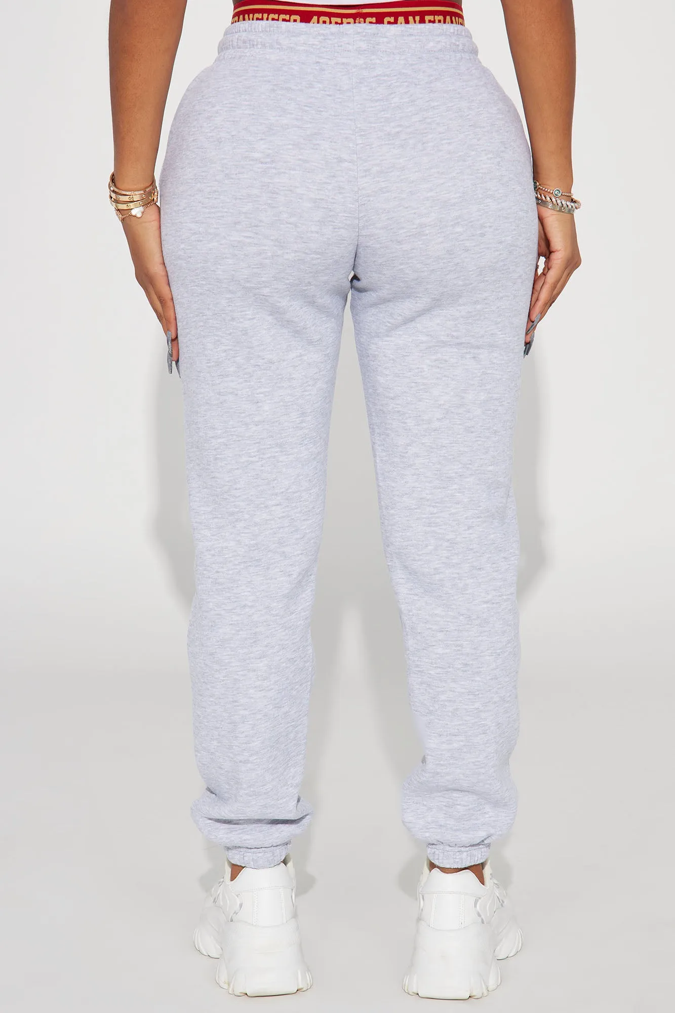 49ers Raise The Bar Sweatpant - Heather Grey