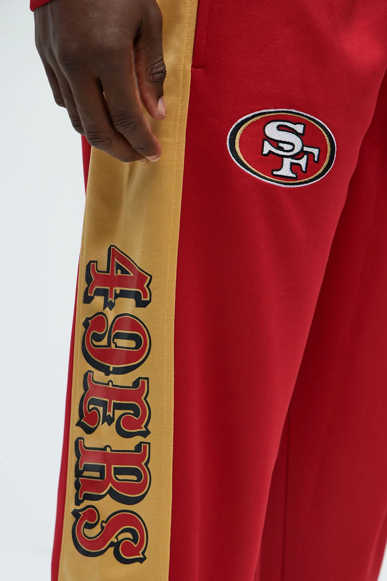 49ers Stand By Track Pants - Red/combo