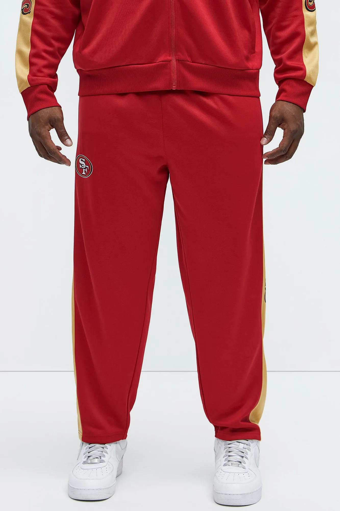 49ers Stand By Track Pants - Red/combo