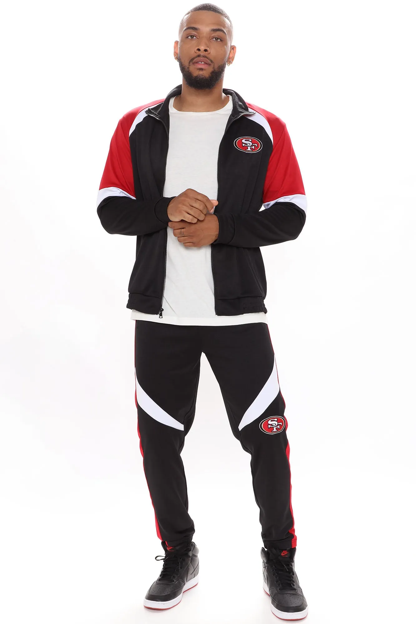 49ers Track Pant - Black