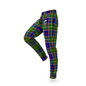 Arnott Tartan Joggers Pants with Family Crest