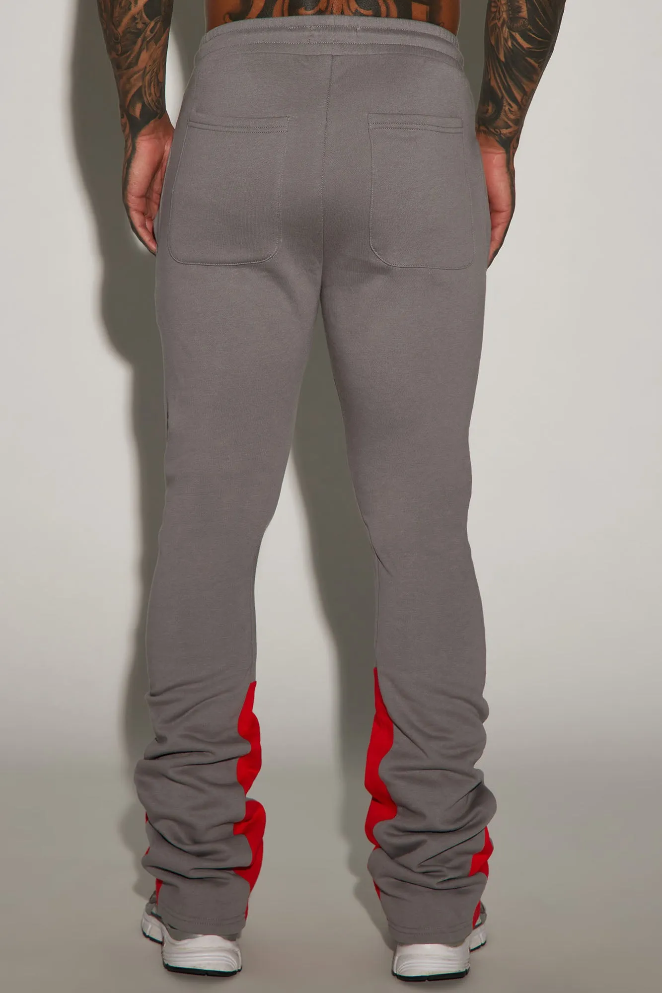 As Above So Below Flared Sweatpant - Charcoal/combo