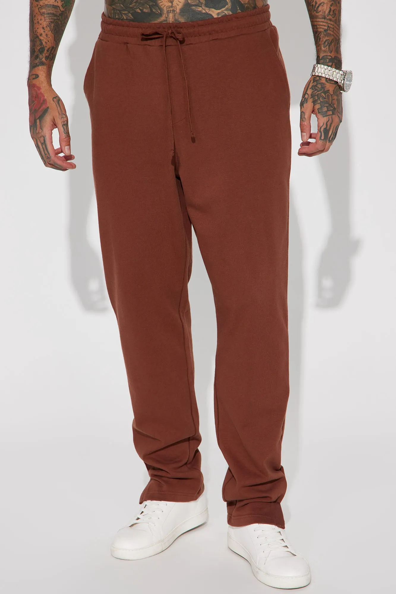 As I See It French Terry Pants - Chocolate