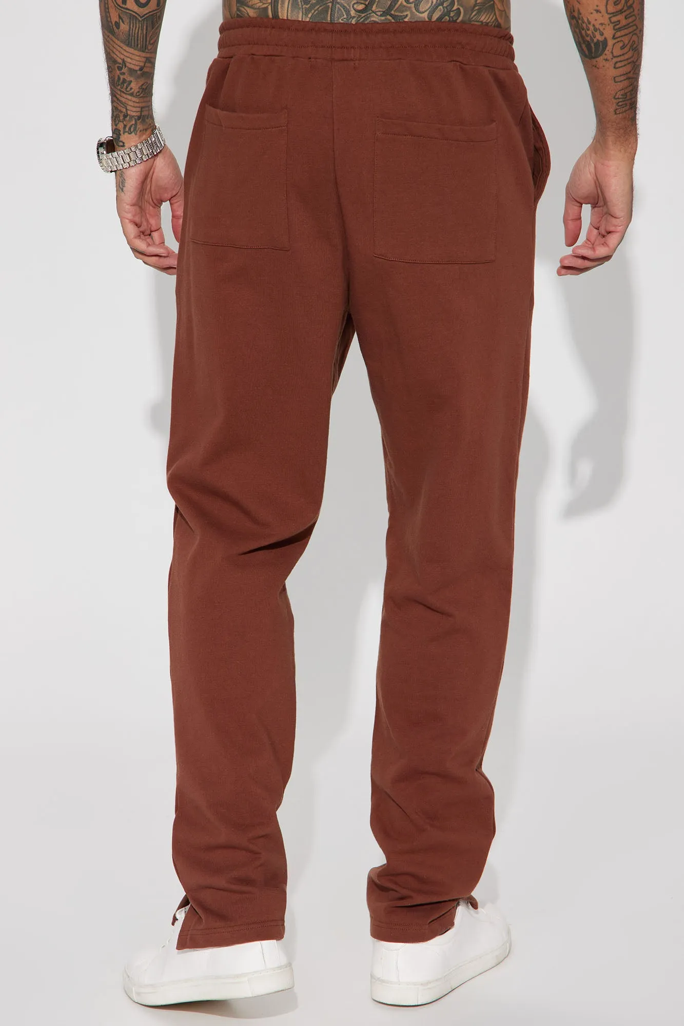 As I See It French Terry Pants - Chocolate