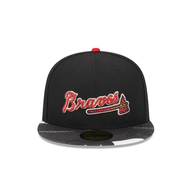 Atlanta Braves MLB Metallic Camo 59FIFTY Cerrada