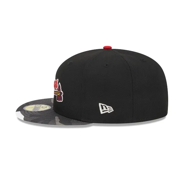 Atlanta Braves MLB Metallic Camo 59FIFTY Cerrada