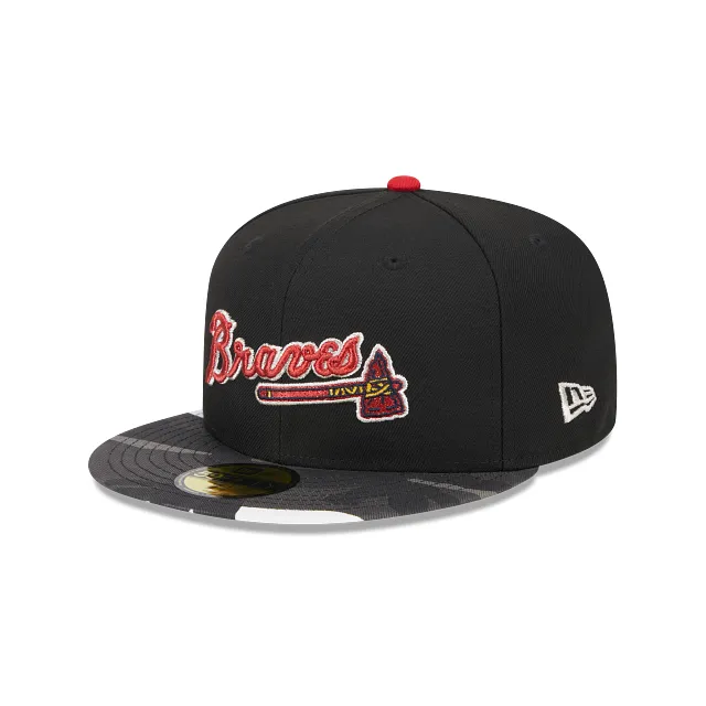 Atlanta Braves MLB Metallic Camo 59FIFTY Cerrada