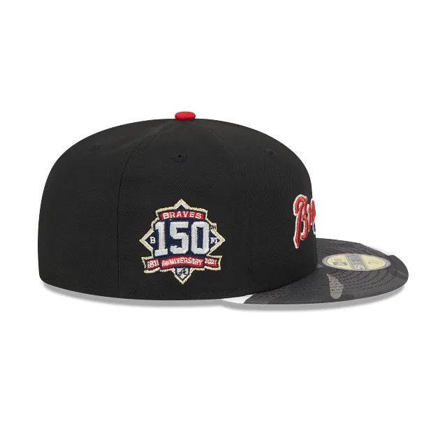 Atlanta Braves MLB Metallic Camo 59FIFTY Cerrada