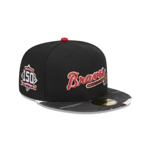 Atlanta Braves MLB Metallic Camo 59FIFTY Cerrada