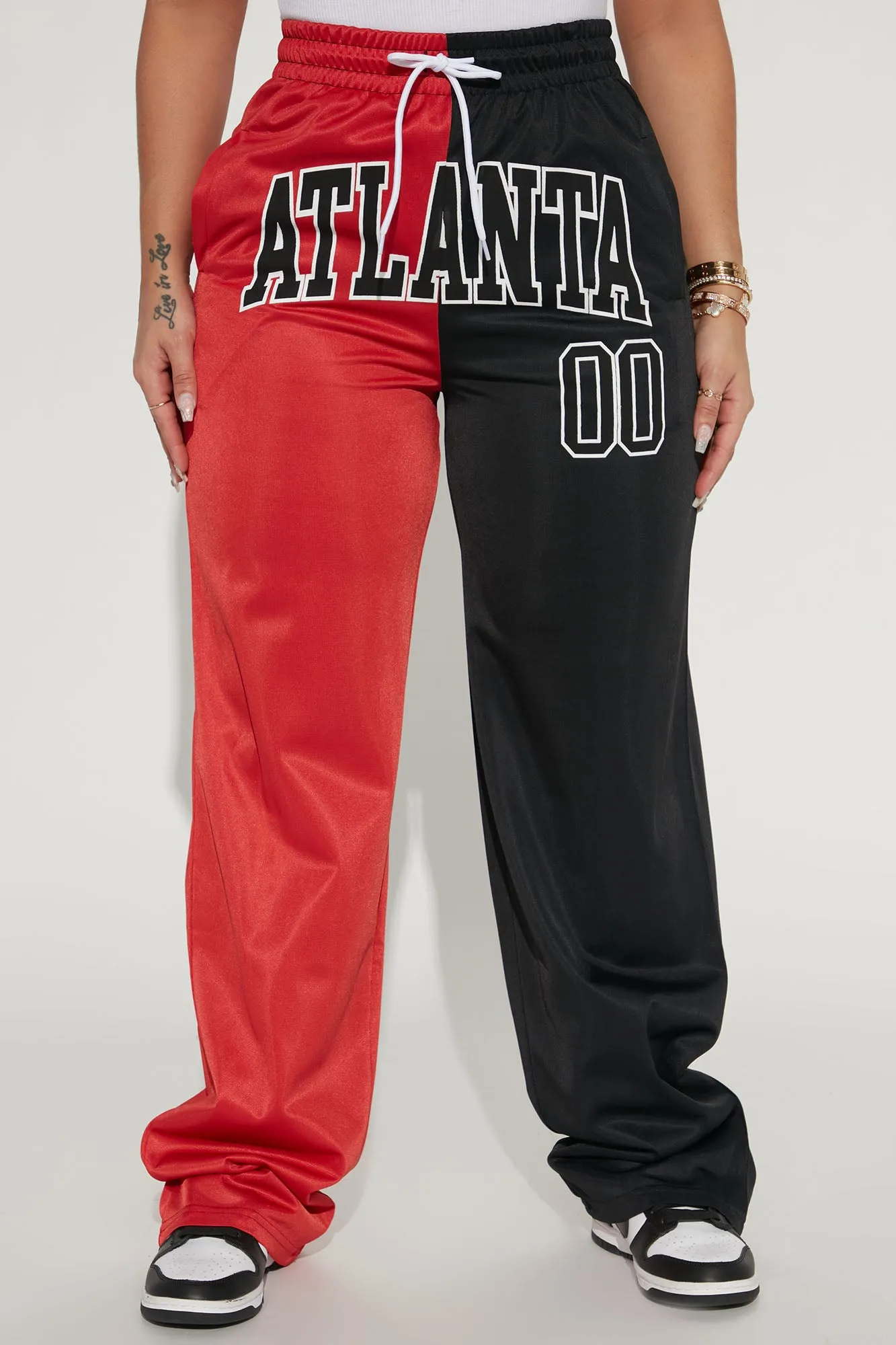 Atlanta Splice Pant - Red/Black