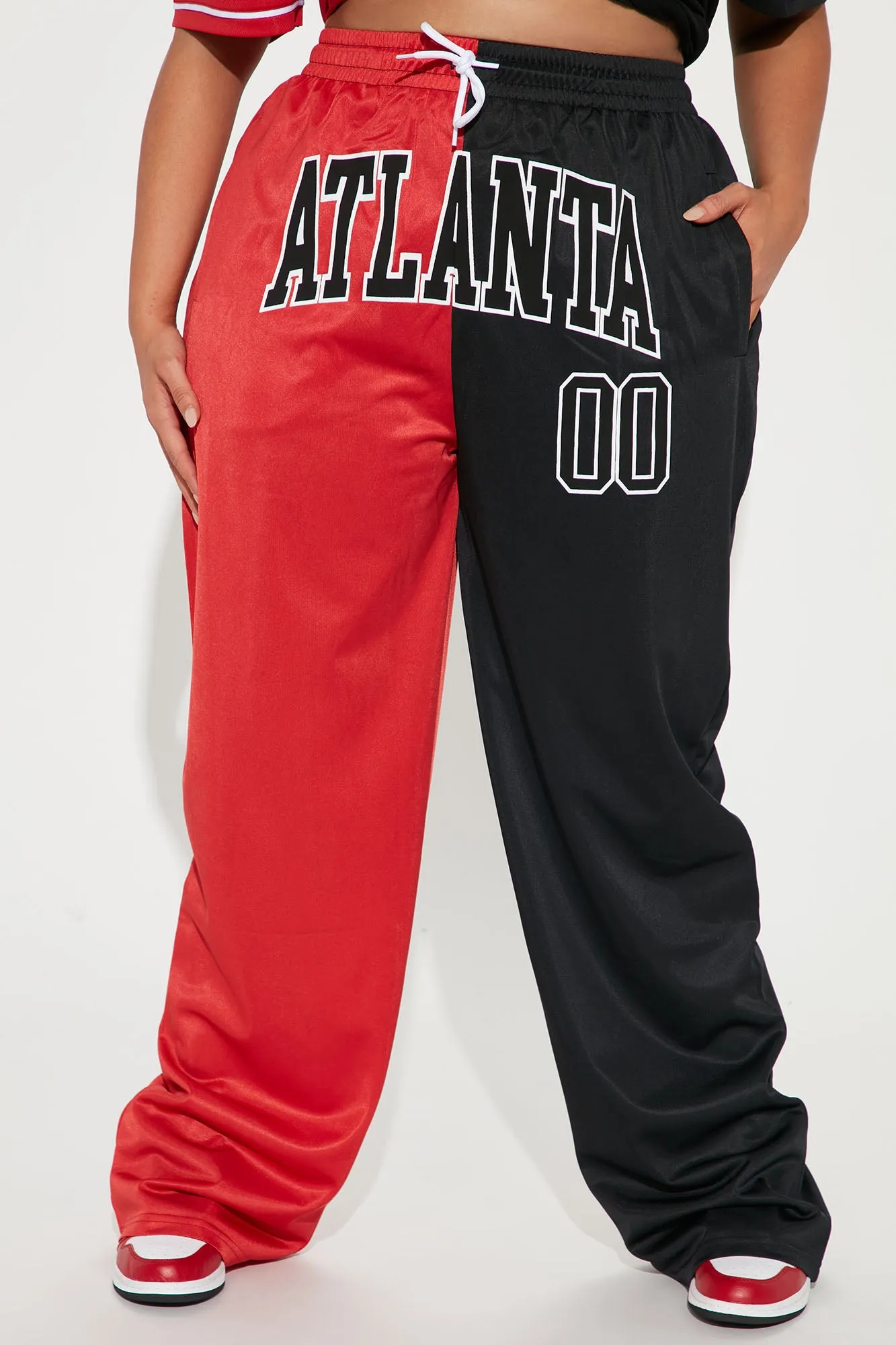 Atlanta Splice Pant - Red/Black