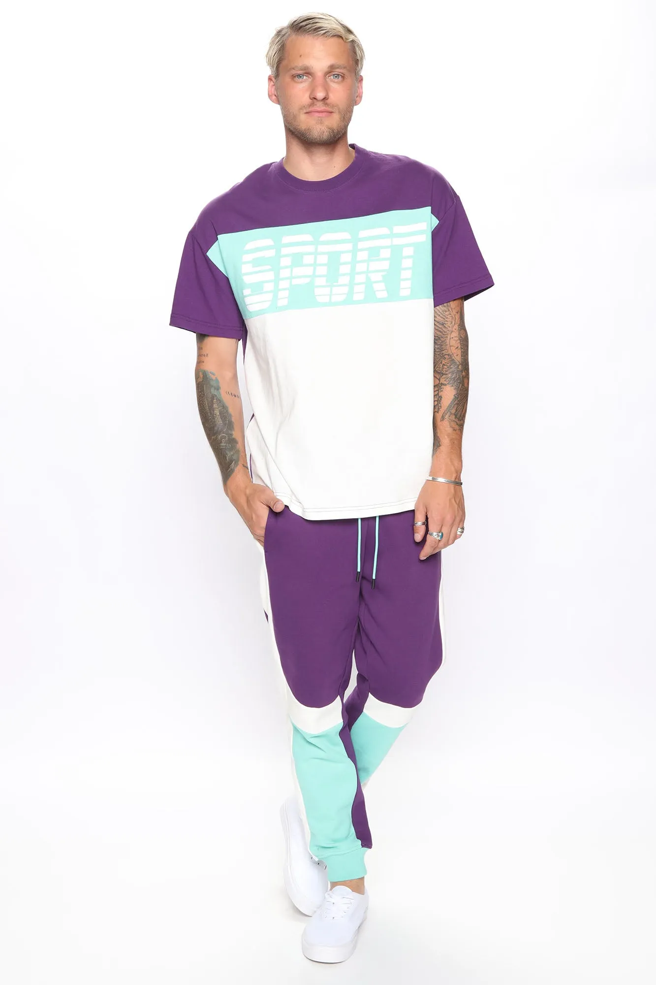 Bane Jogger - Purple/combo