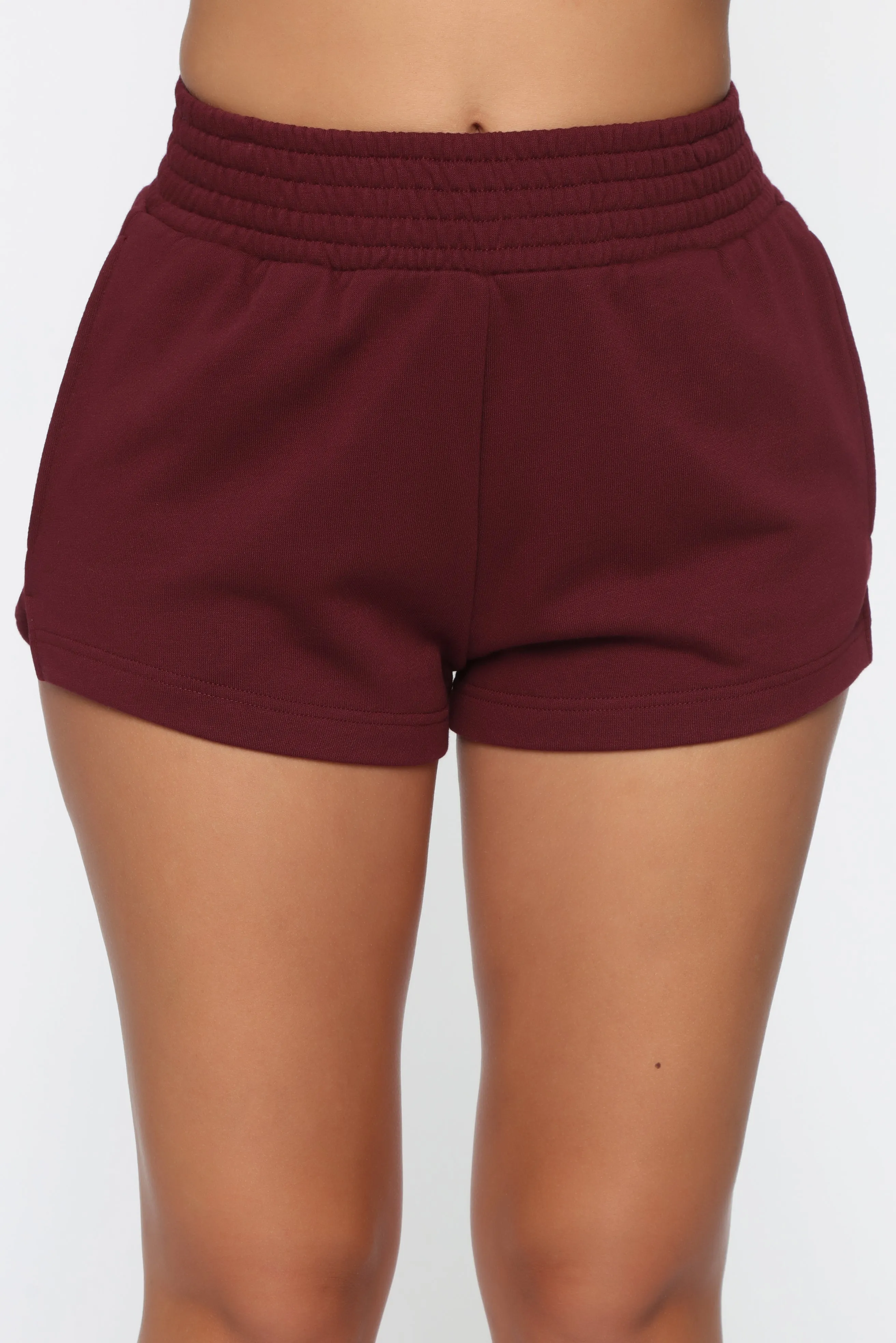 Be Right Back Shorts - Burgundy