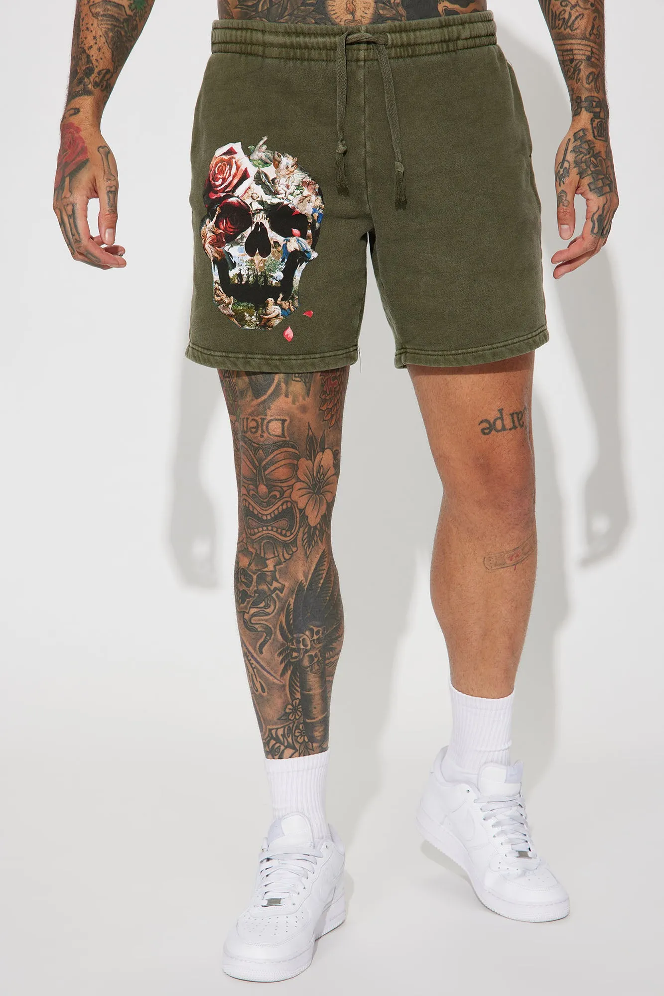 Beauty In Pain Shorts - Olive