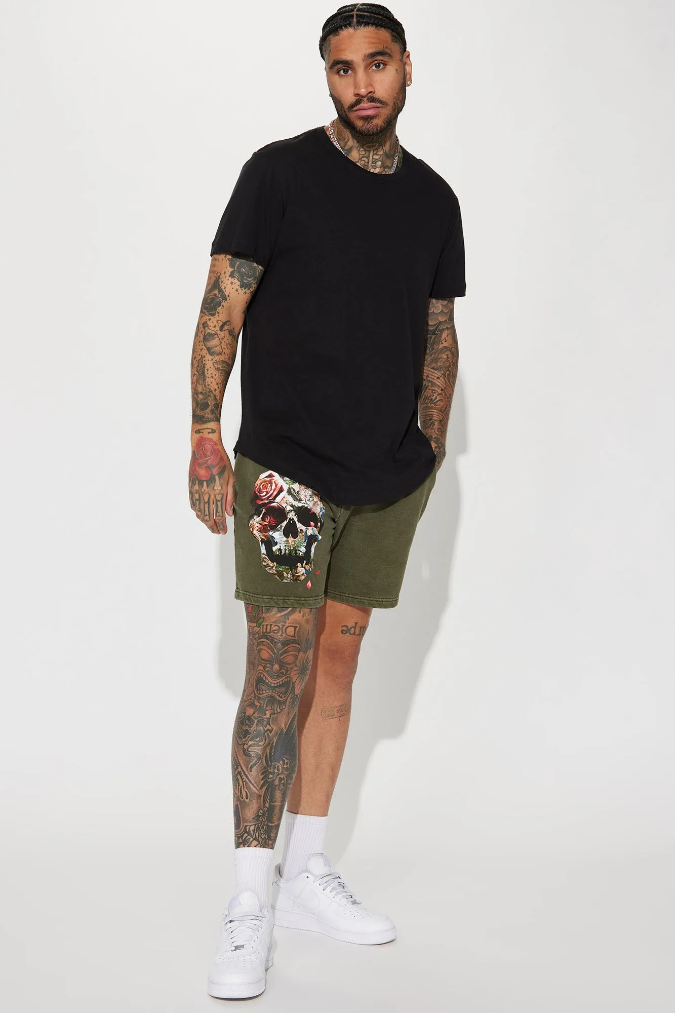 Beauty In Pain Shorts - Olive