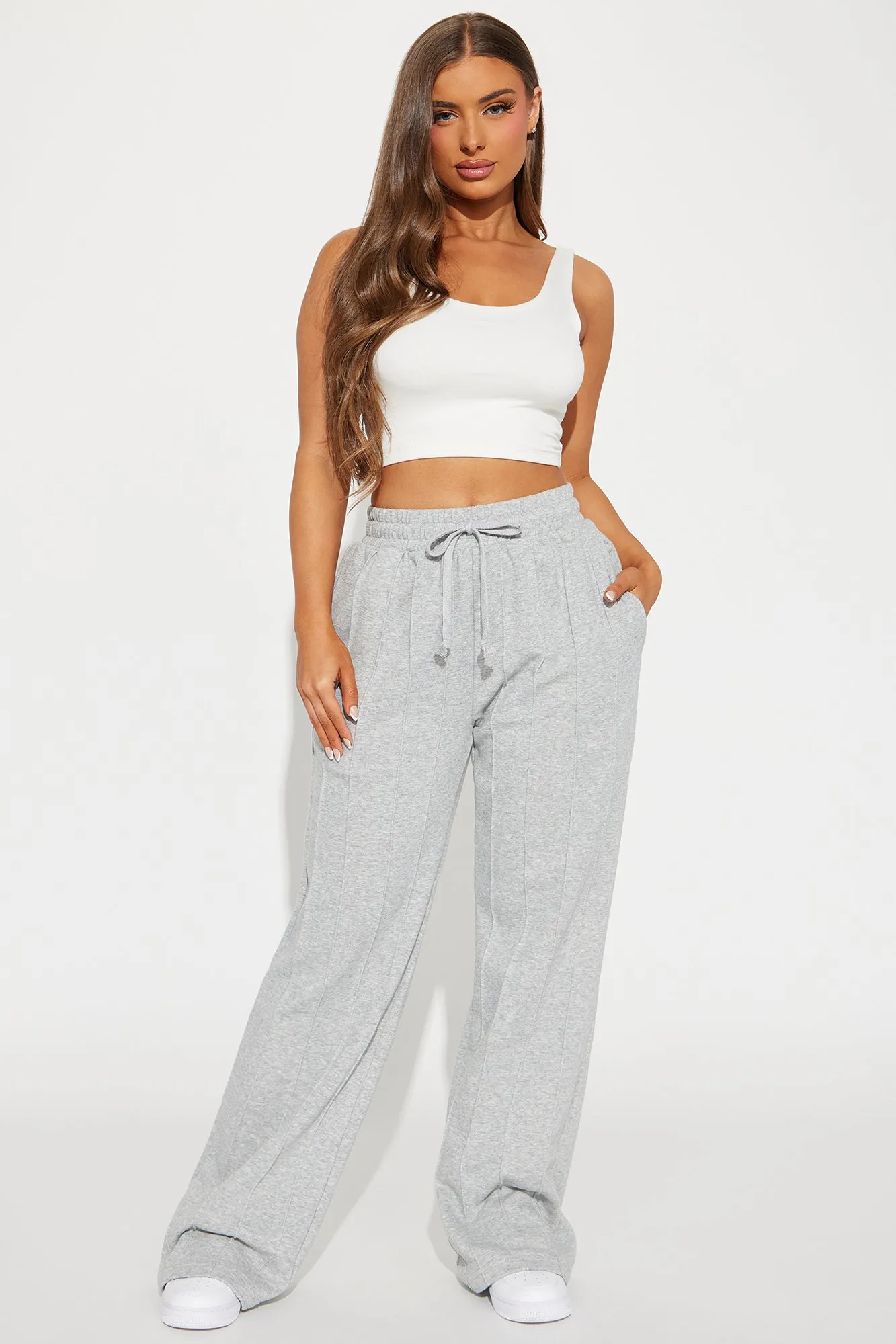 Between The Lines Lounge Pant - Grey