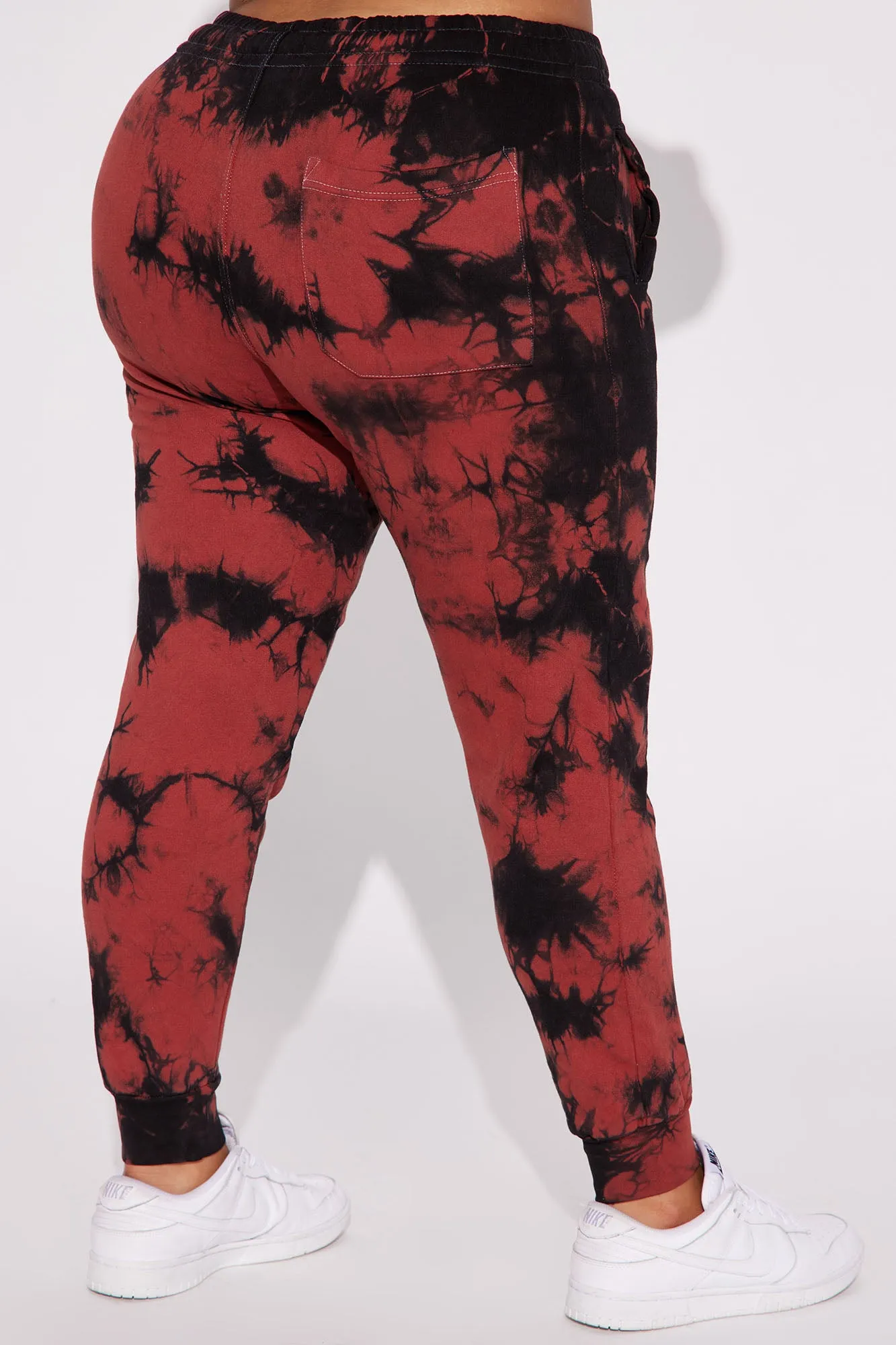 Blessed Tie Dye Jogger - Red