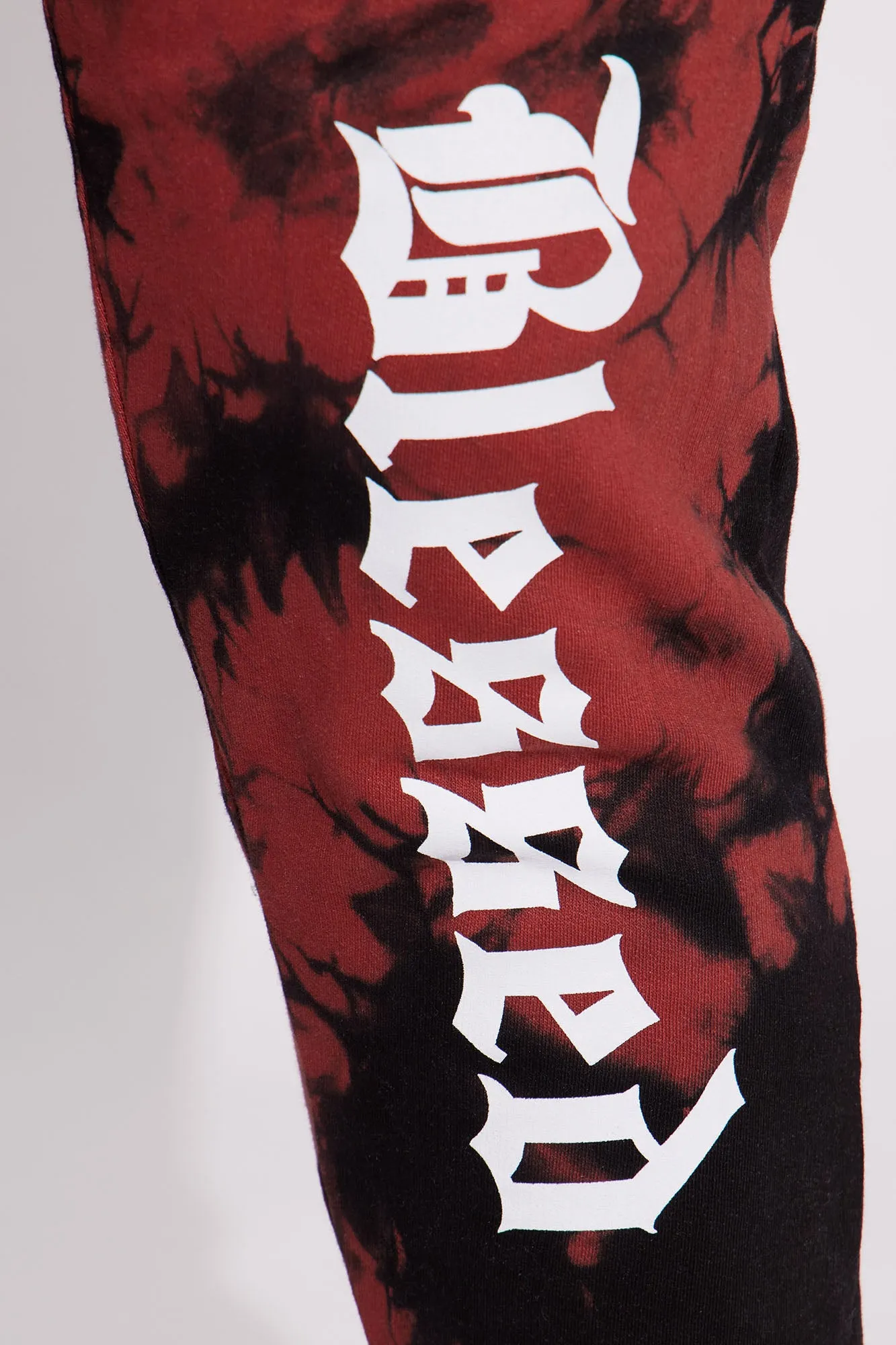 Blessed Tie Dye Jogger - Red