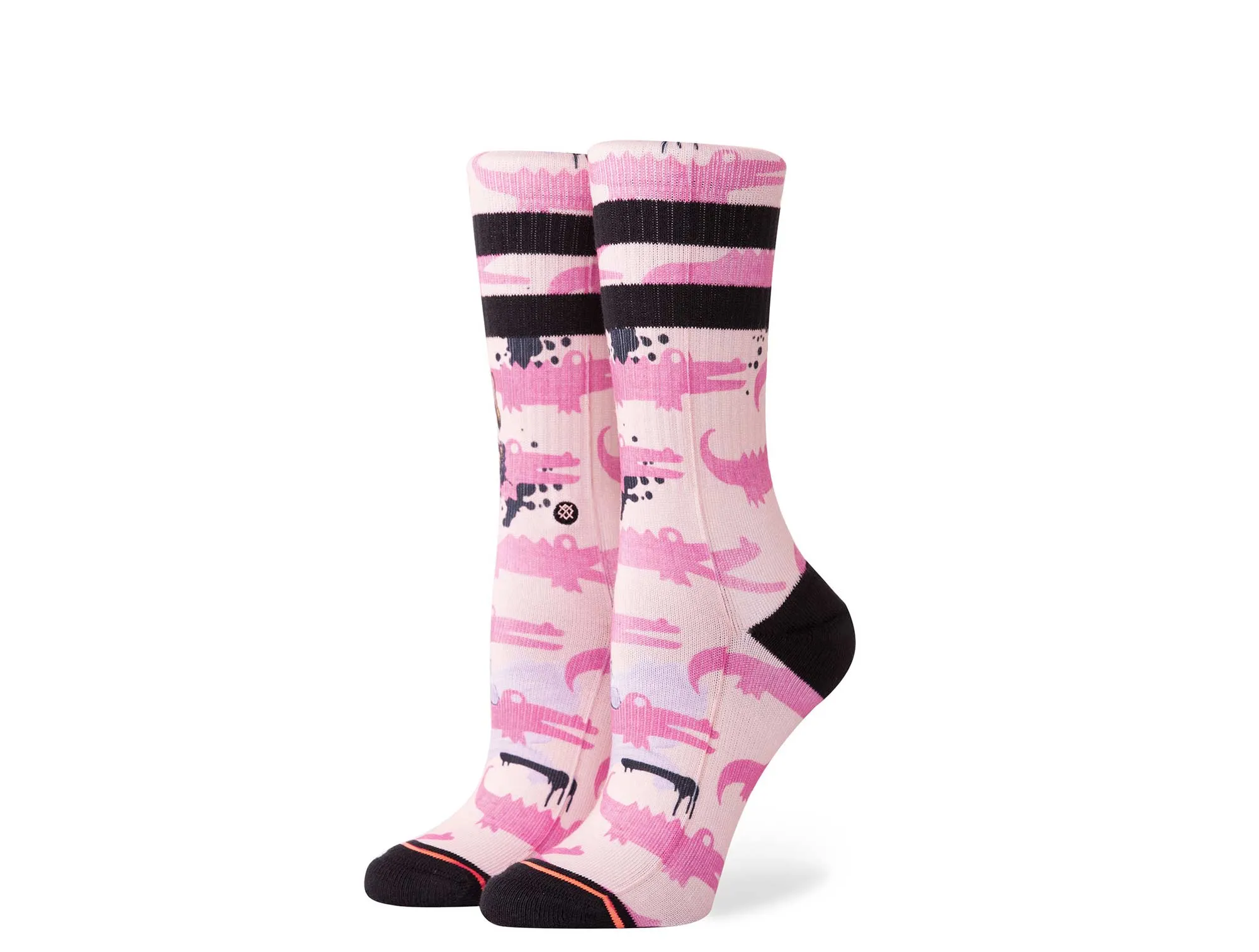 Calcetin Stance Foundation Alligator Pie Unisex Rosado