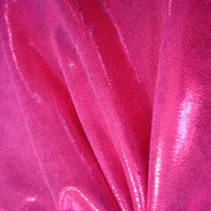 Fog Metallic Finish Spandex - Hot Pink