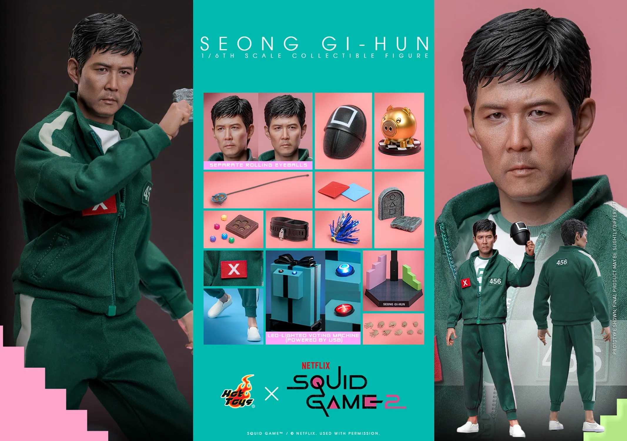 Hot Toys Television Masterpiece Series: El Juego Del Calamar - Seong Gi Hun Escala 1/6