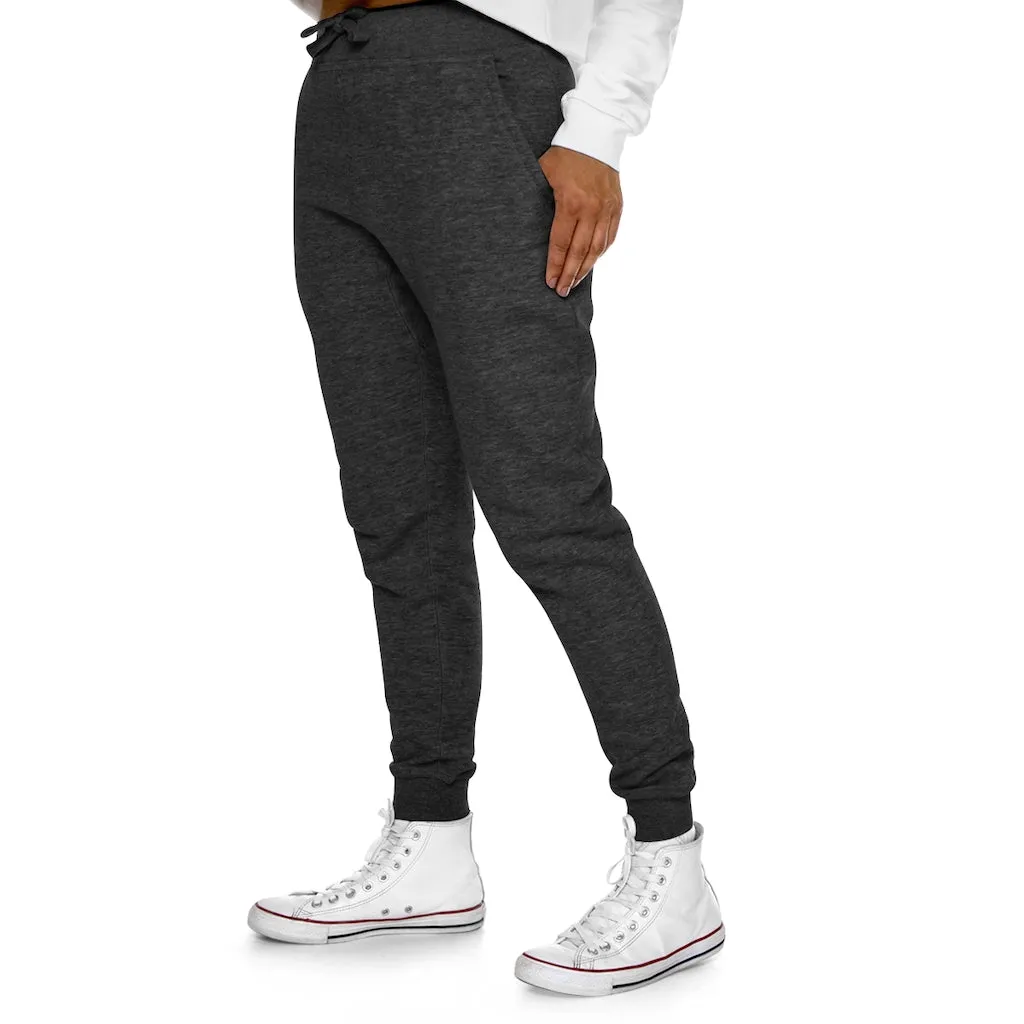 Light Blue and Yellow Fish Premium Fleece Joggers