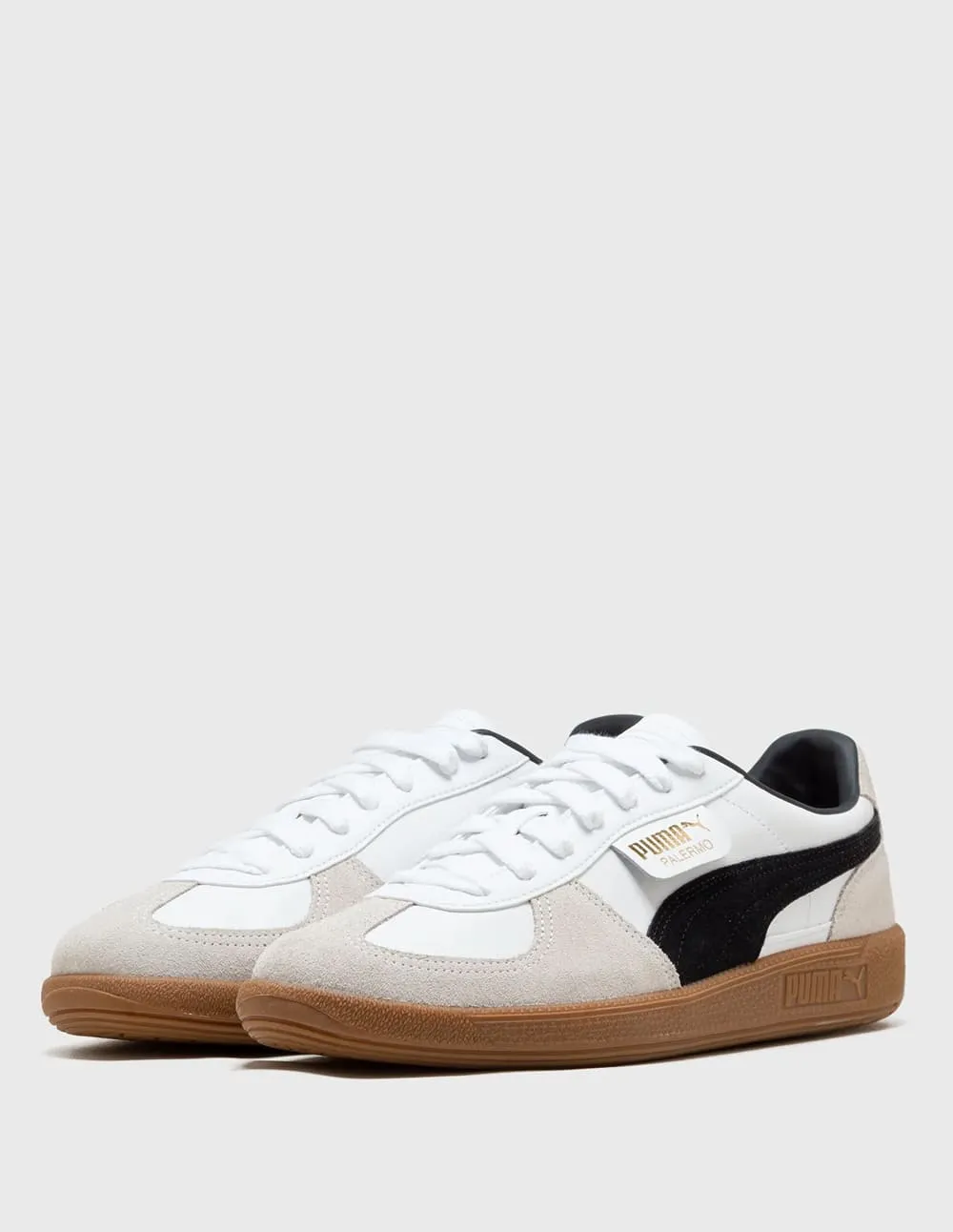 Puma Palermo Leather Blancas y Grises Unisex