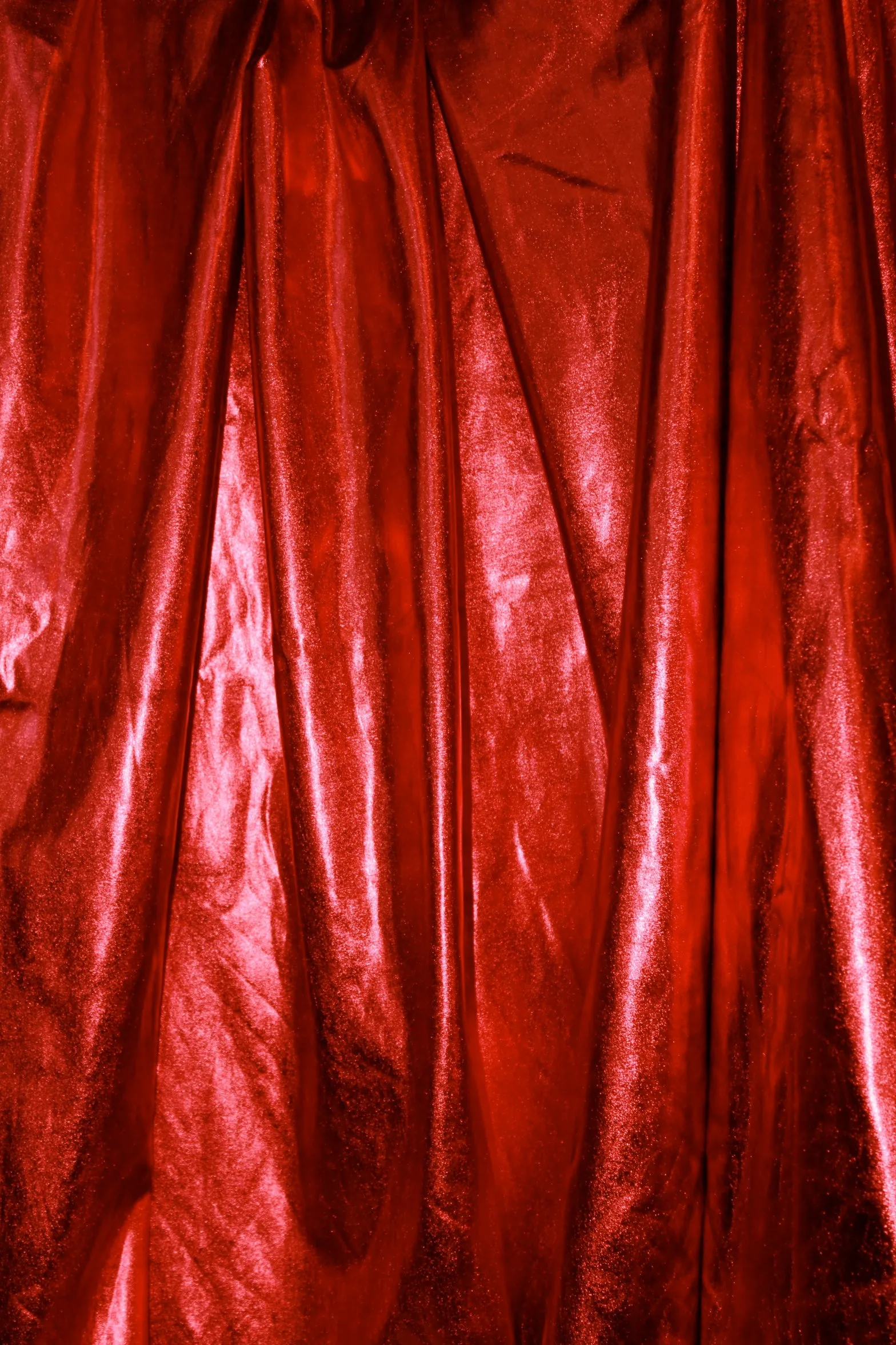 Red Metallic Spandex Fabric Sample