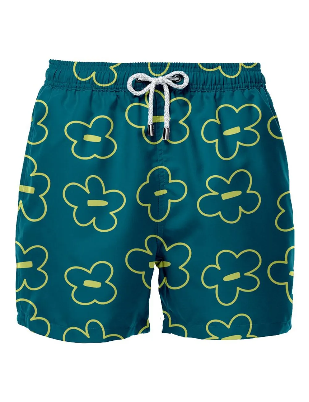 Swim Short Fine Flower - Verde