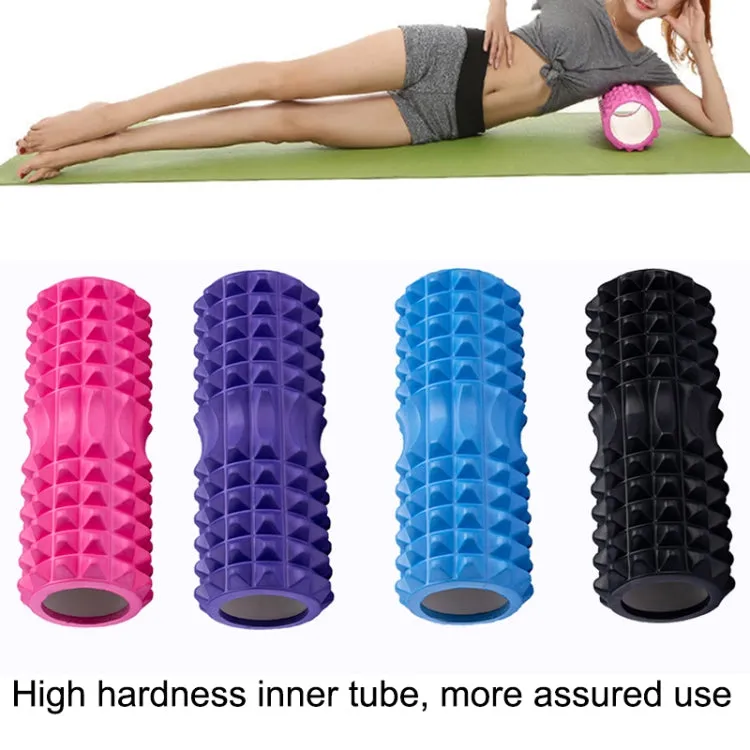 Yoga Pilates Fitness EVA Roller Muscle Relaxation Massage, Size: 45cm x 13cm (Purple)